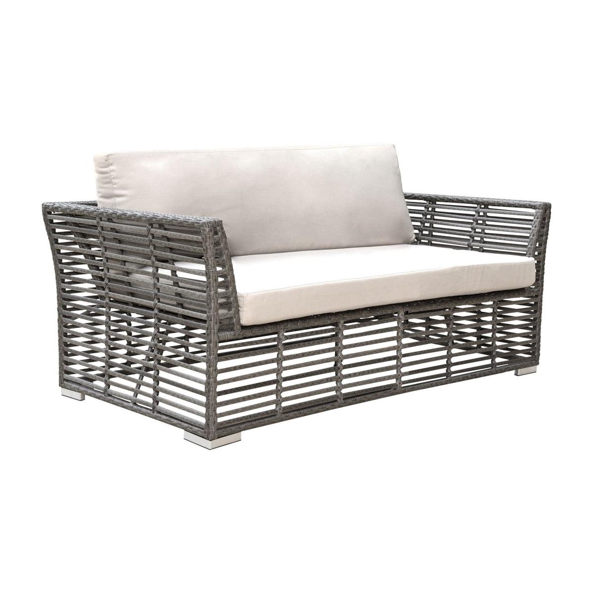 Panama Jack Graphite Loveseat  PJO-1601-GRY-LS - BetterPatio.com