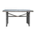 Panama Jack Graphite Rectangular High Coffee Table W/Frost Glass