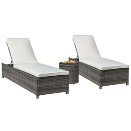 Panama Jack Bridgehampton 3 Piece Chaise Set PJO-1701-GRY-3CL-CUSH