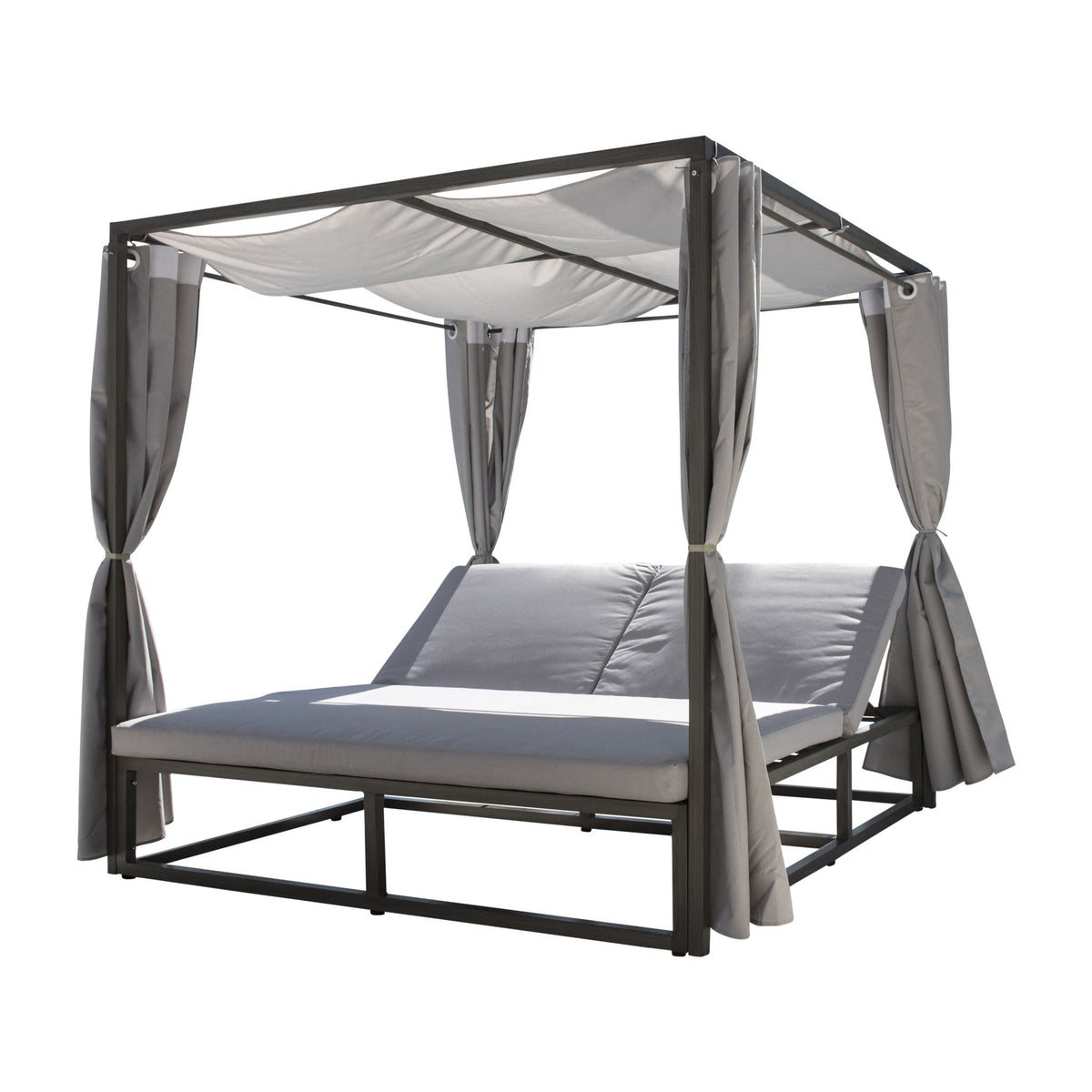 Panama Jack Bridgehampton Daybed w/cushion and curtains PJO-1701-GRY-DB - BetterPatio.com