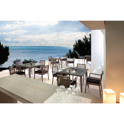 Panama Jack Maldives 5 Piece Dining Set with Armchairs PJO-1801-GRY-5DA - BetterPatio.com