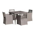 Panama Jack Maldives 5 Piece Dining Set with Armchairs PJO-1801-GRY-5DS
