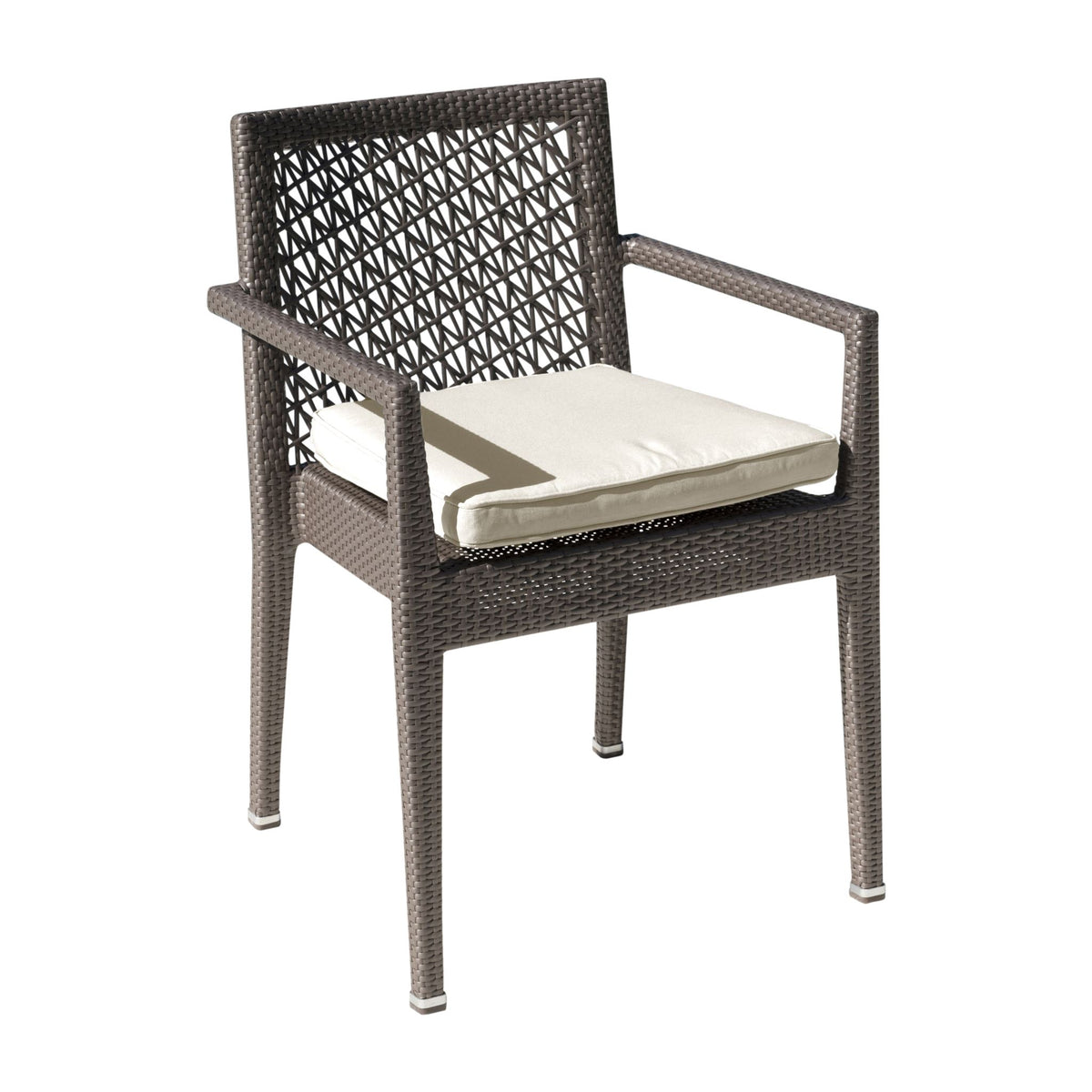 Panama Jack Maldives Stackable Armchair w/cushion PJO-1801-GRY-AC-CUSH - BetterPatio.com