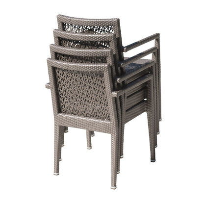 Panama Jack Maldives Stackable Armchair PJO-1801-GRY-AC - BetterPatio.com