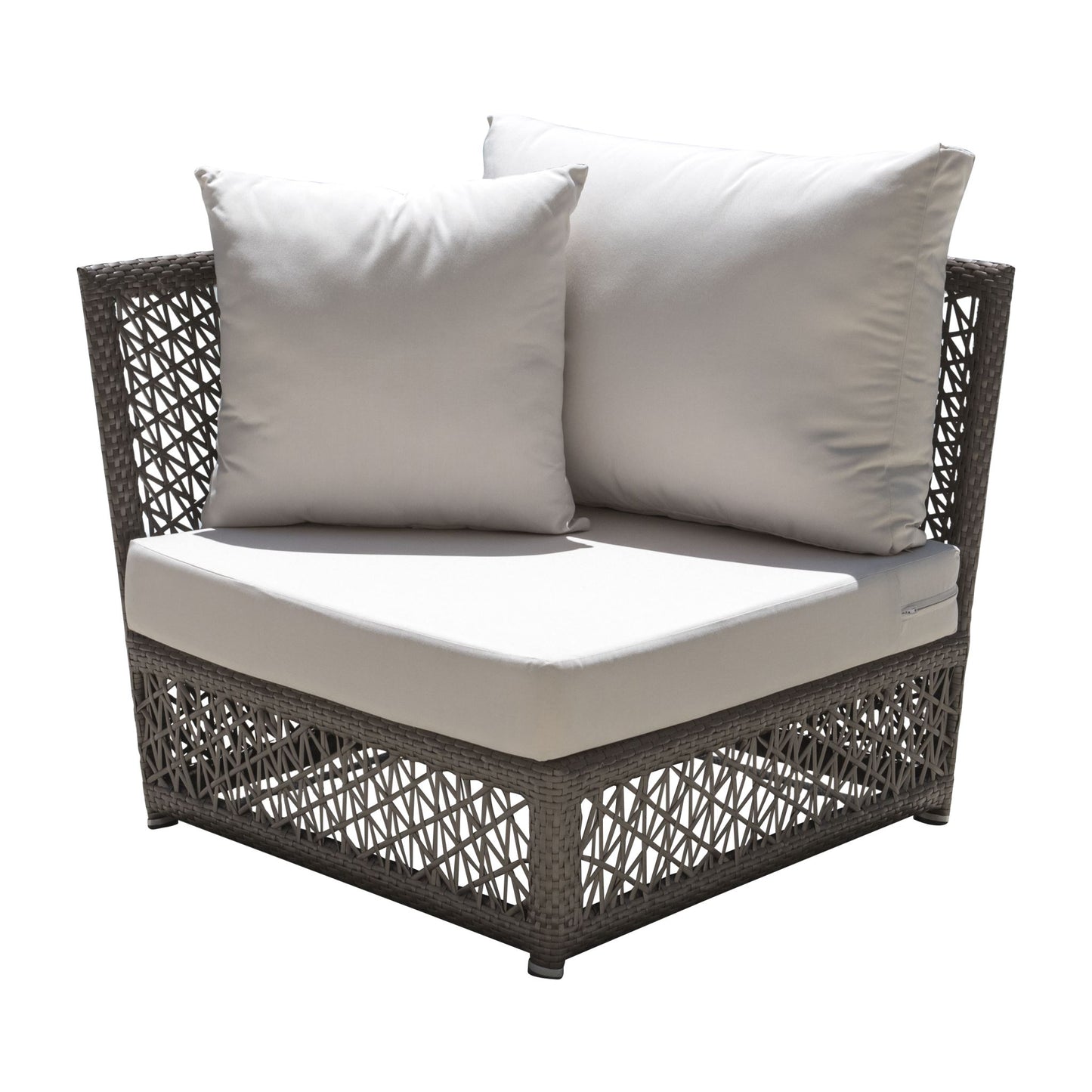 Panama Jack Maldives Corner Unit w/cushion PJO-1801-GRY-C - BetterPatio.com