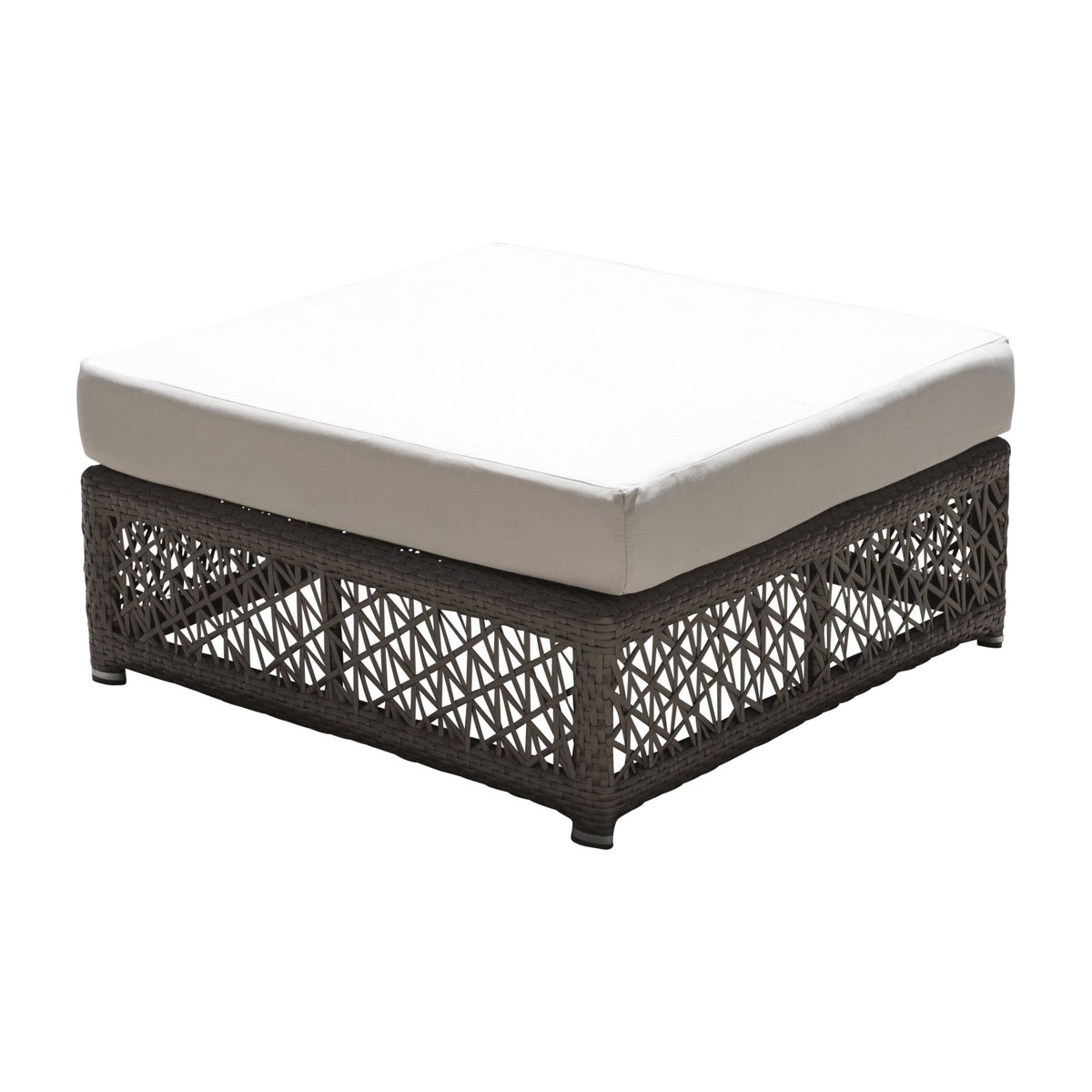 Panama Jack Maldives Ottoman w/cushion PJO-1801-GRY-OT-CUSH - BetterPatio.com