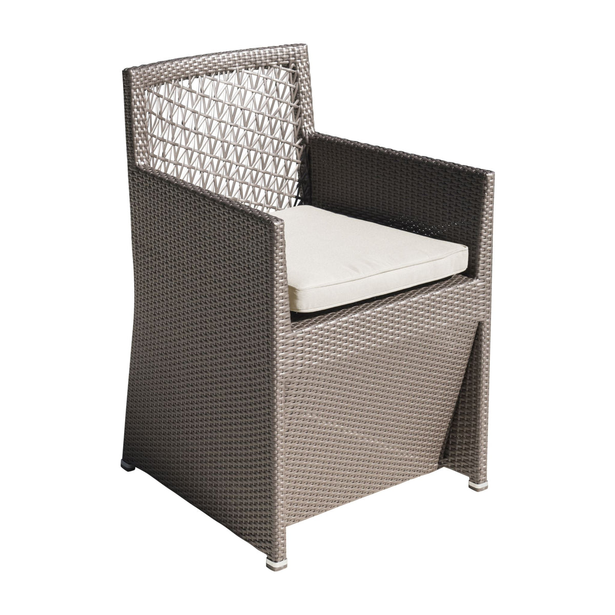 Panama Jack Maldives Woven Dining Chair w/cushion PJO-1801-GRY-SC-CUSH - BetterPatio.com
