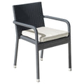 Panama Jack Onyx Stackable Armchair with Cushion