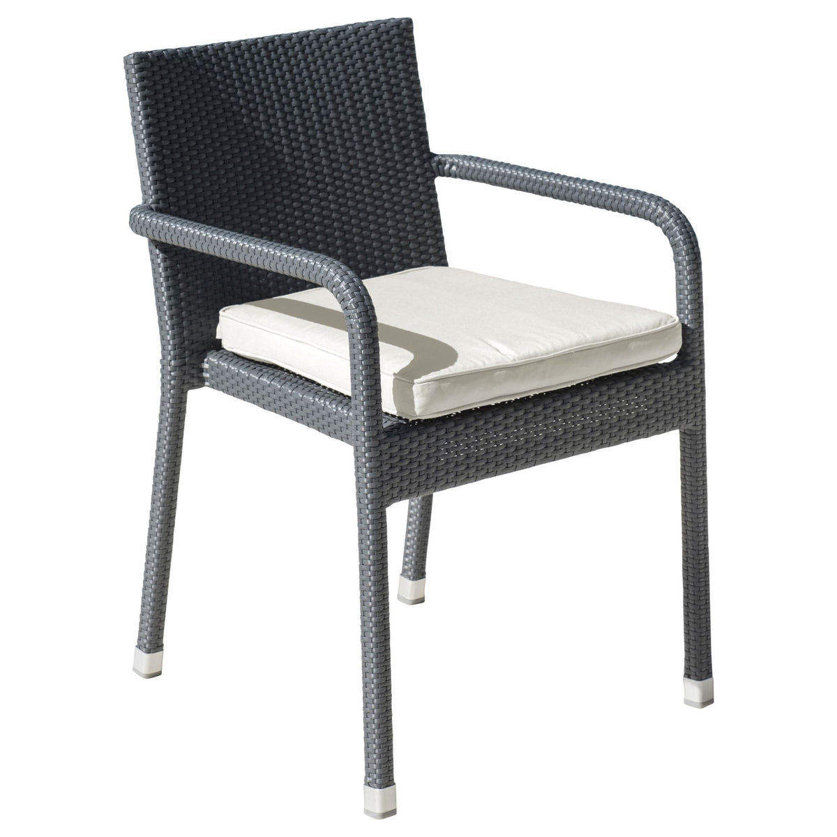 Panama Jack Onyx Stackable Armchair w/cushion PJO-1901-BLK-AC-CUSH - BetterPatio.com