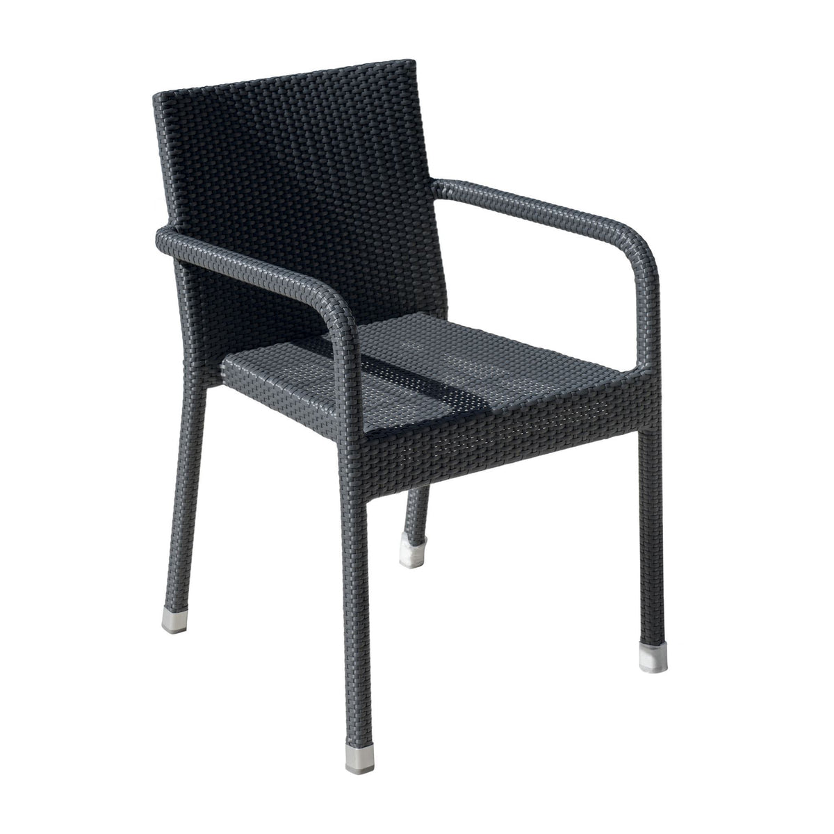 Panama Jack Onyx Stackable Armchair PJO-1901-BLK-AC - BetterPatio.com
