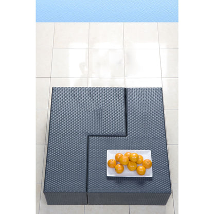 Panama Jack Onyx Puzzled Coffee Table PJO-1901-BLK-CT - BetterPatio.com