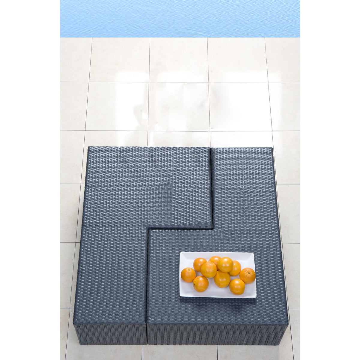 Panama Jack Onyx Puzzled Coffee Table PJO-1901-BLK-CT - BetterPatio.com