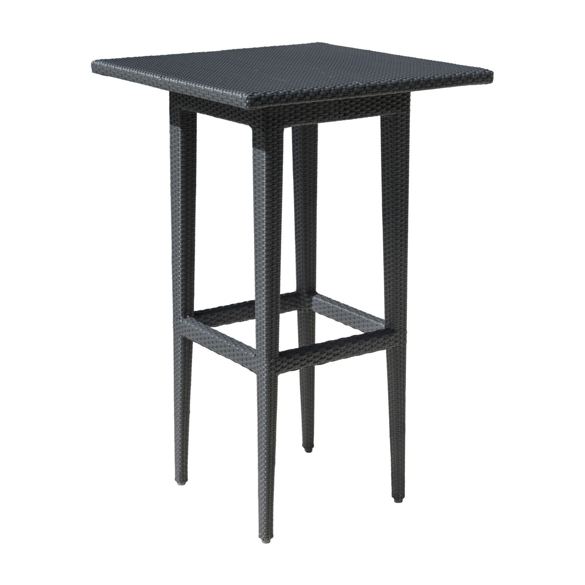 Panama Jack Onyx Square Pub Table PJO-1901-BLK-PT-GLASS - BetterPatio.com