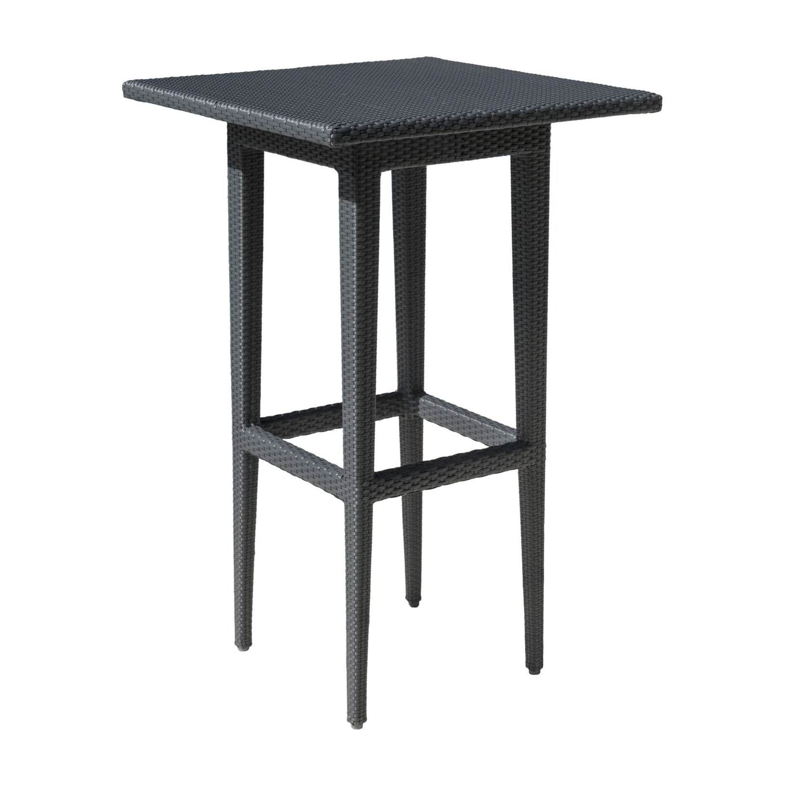 Panama Jack Onyx Square Pub Table PJO-1901-BLK-PT-GLASS - BetterPatio.com