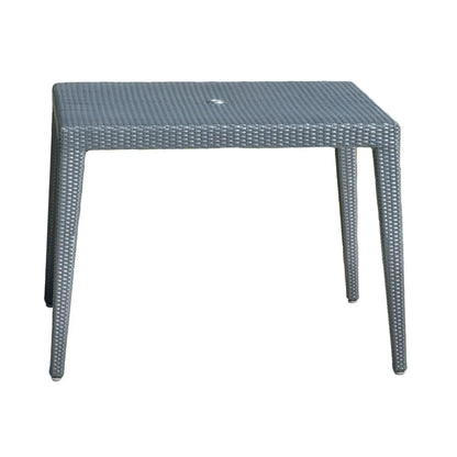 Panama Jack Onyx Square Table w/glass PJO-1901-BLK-SQ-GLASS - BetterPatio.com