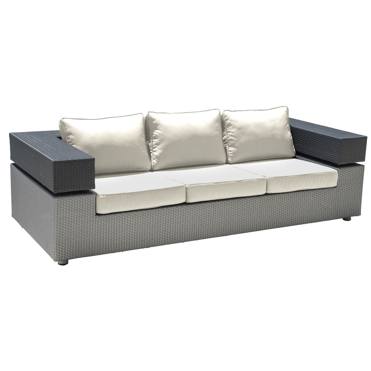 Panama Jack Onyx Sofa w/cushion PJO-1901-BLK-S - BetterPatio.com