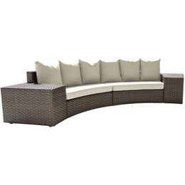 Panama Jack Big Sur 4 PC Sectional Set w/cushions PJO-2101-BRN-4SEC