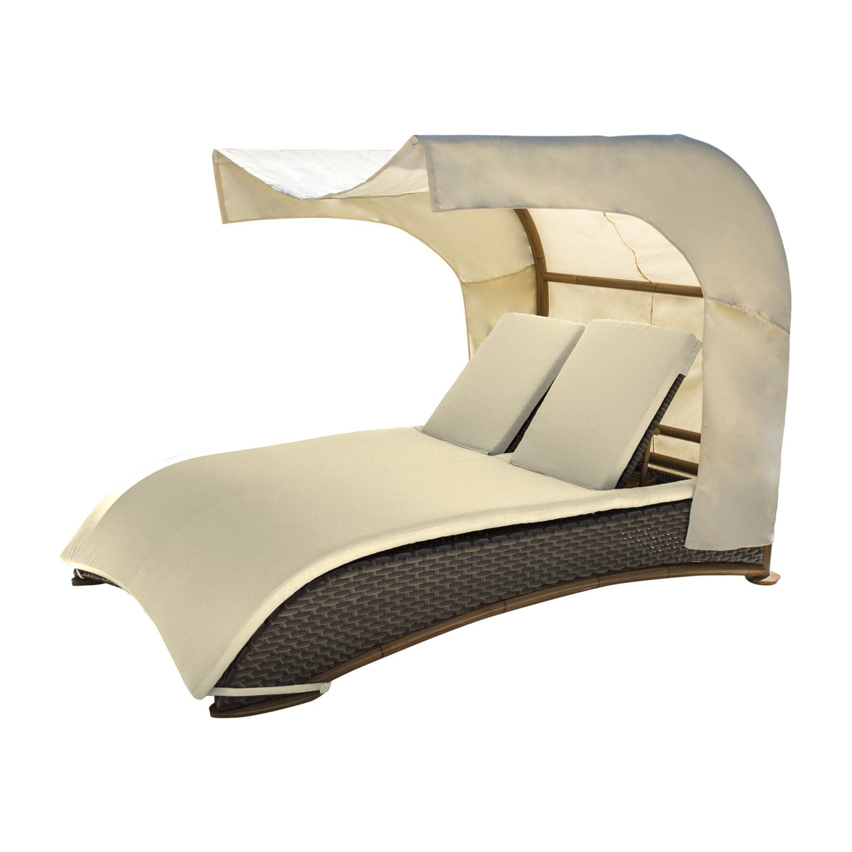 Panama Jack Big Sur Daybed w/cushions and canopy PJO-2101-BRN-DB-CUSH - BetterPatio.com