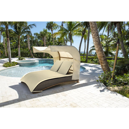 Panama Jack Big Sur Daybed w/cushions and canopy PJO-2101-BRN-DB-CUSH - BetterPatio.com