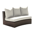 Panama Jack Big Sur Curved Loveseat w/cushion PJO-2101-BRN-LS