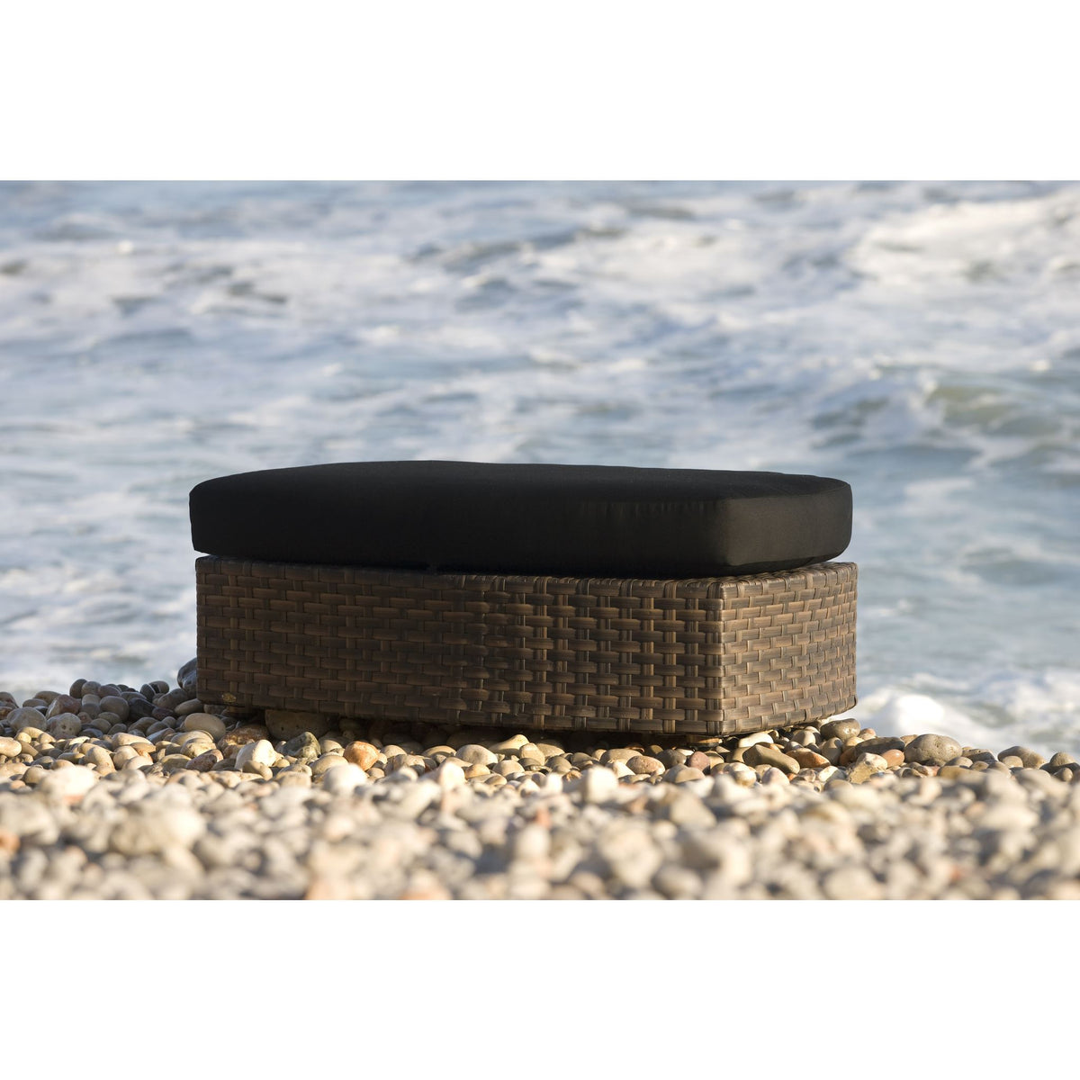 Panama Jack Big Sur Ottoman w/cushion PJO-2101-BRN-OT-CUSH - BetterPatio.com