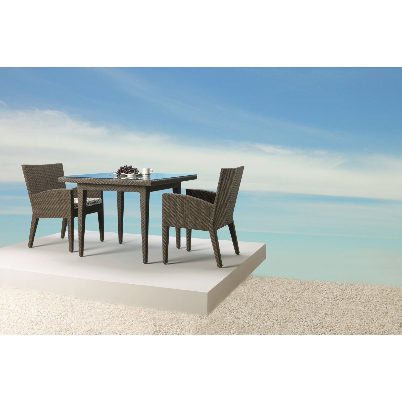 Panama Jack Oasis 5 Piece Dining Set w/glass PJO-2201-JBP-5PD-GLASS - BetterPatio.com