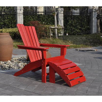 Panama Jack Red Outdoor Adirondack Ottoman PJO-4001-RED-OT - BetterPatio.com