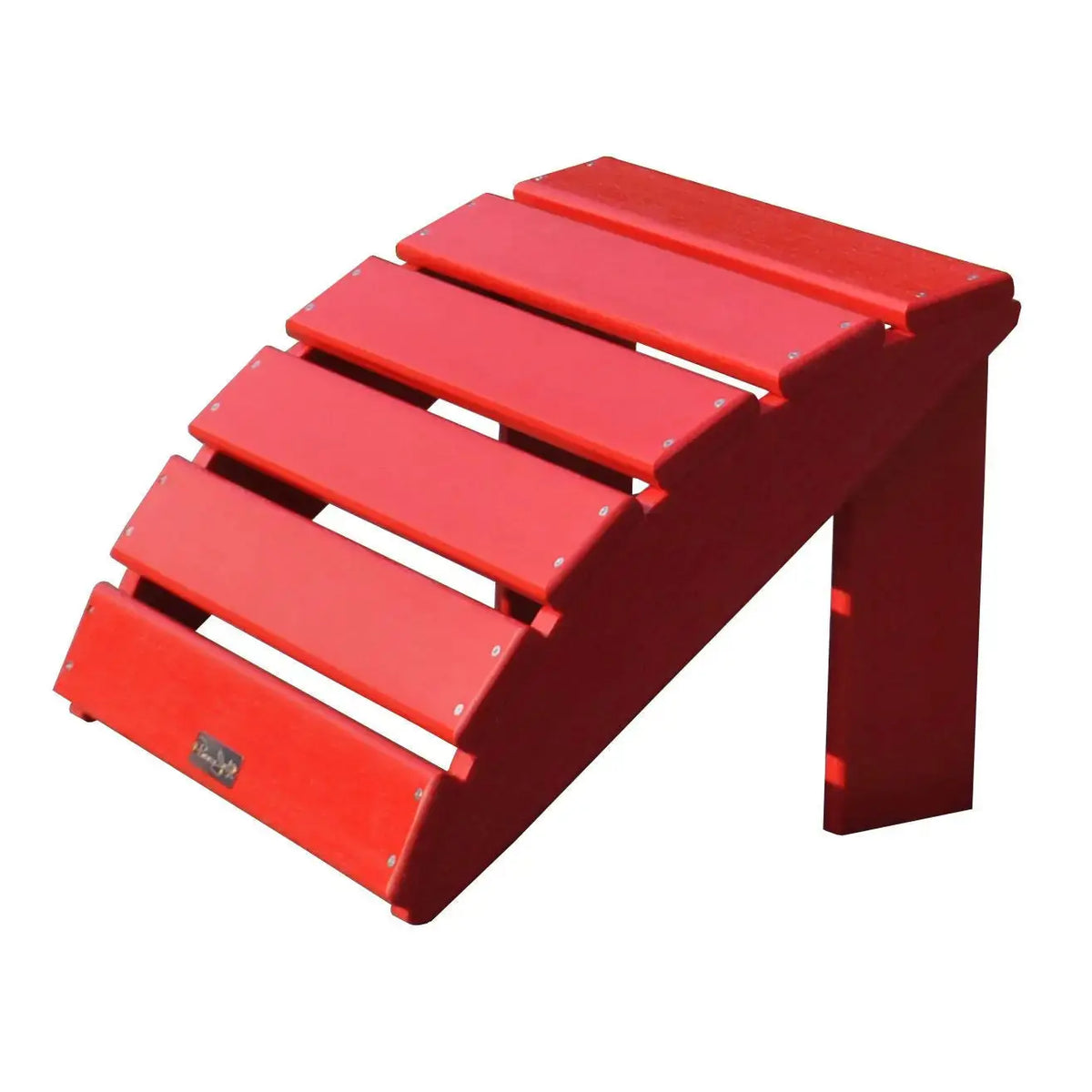 Panama Jack Red Outdoor Adirondack Chair and Ottoman Set PJO-4001-RED-2PC - BetterPatio.com