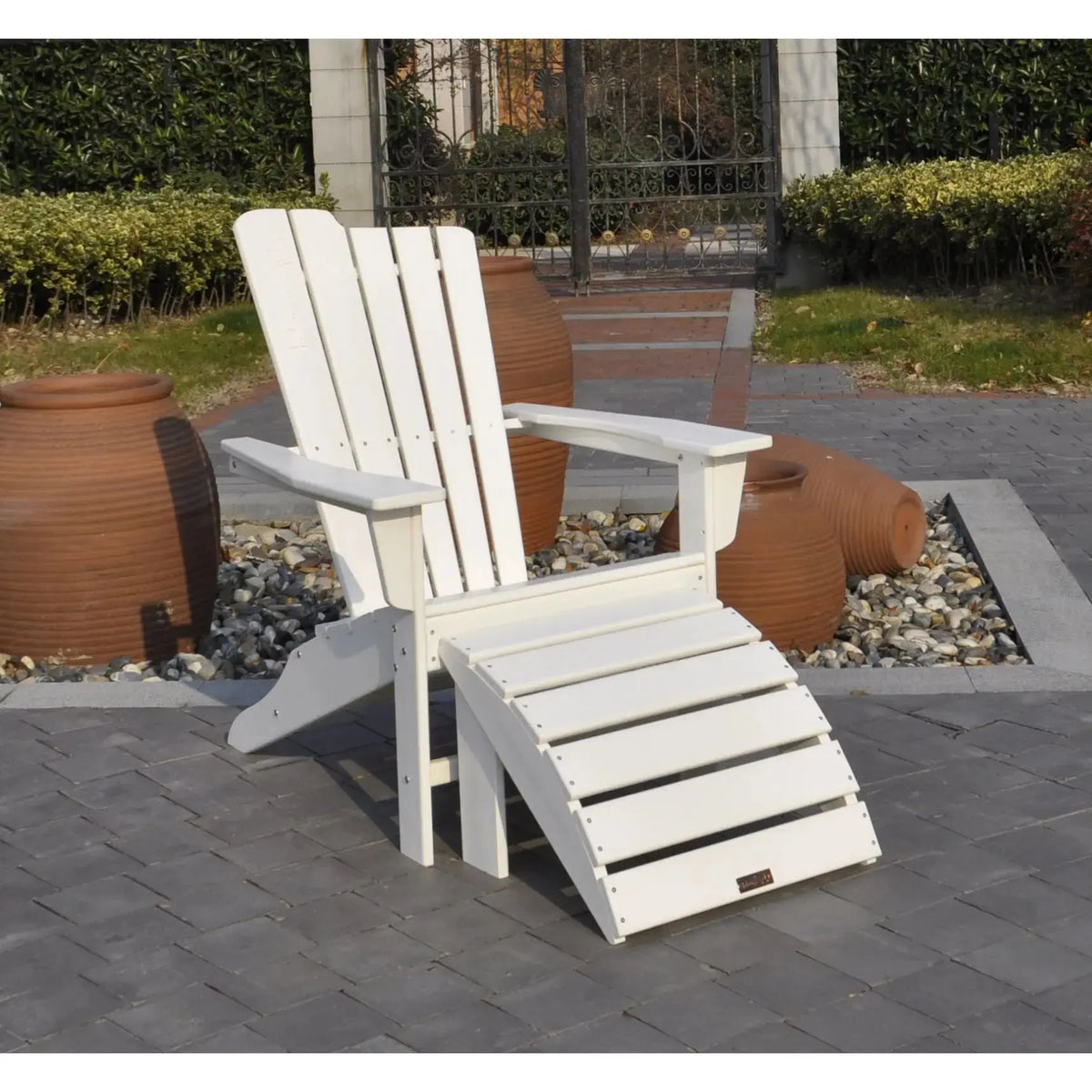 Panama Jack White Outdoor Adirondack End Table PJO-4001-WHT-ET - BetterPatio.com