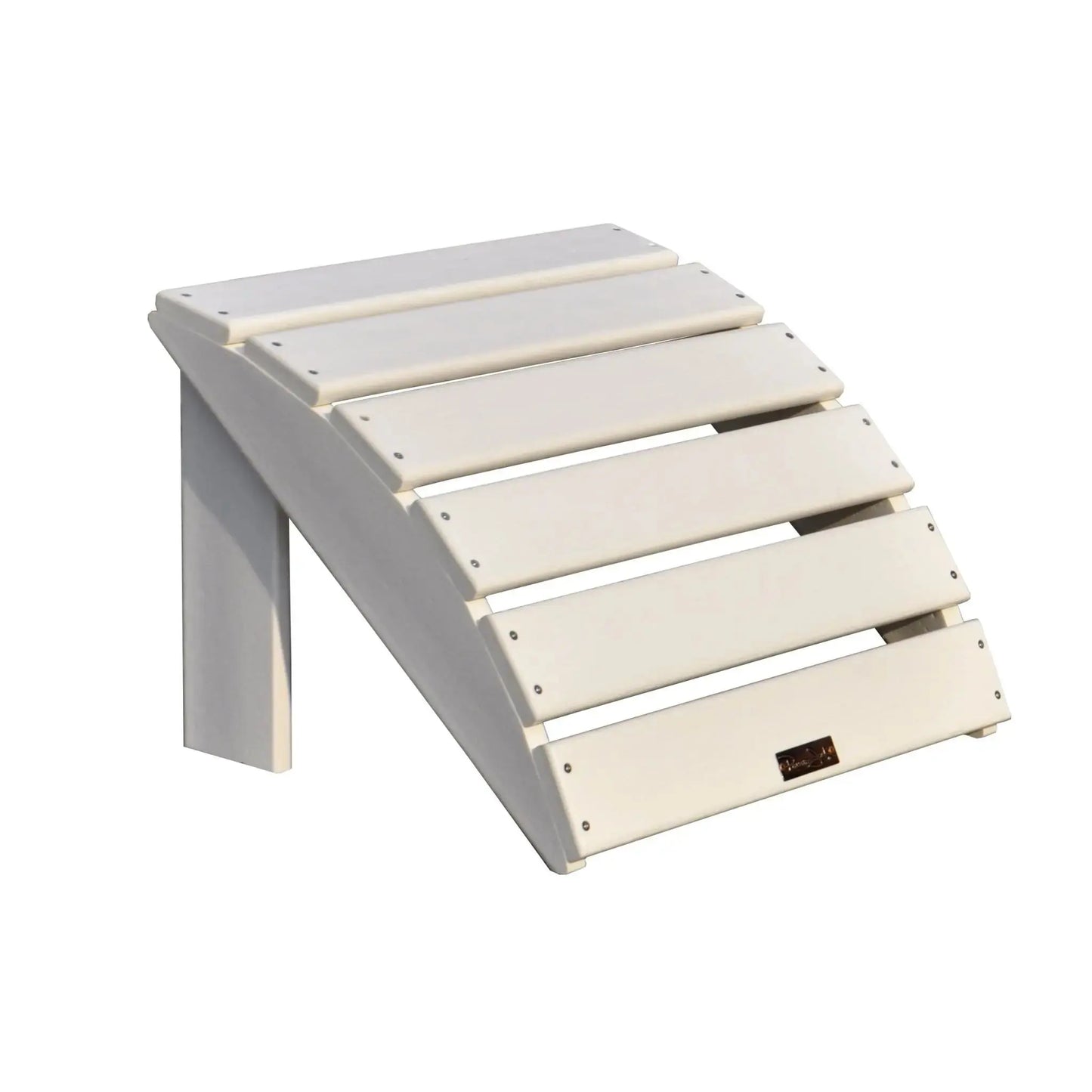 Panama Jack White Outdoor Adirondack Chair and Ottoman Set PJO-4001-WHT-2PC - BetterPatio.com
