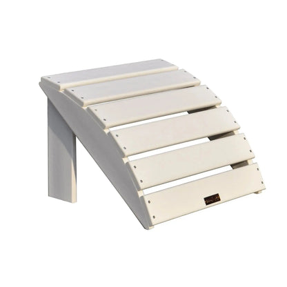 Panama Jack White Outdoor Adirondack Chair and Ottoman Set PJO-4001-WHT-2PC - BetterPatio.com