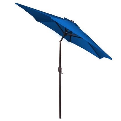 Panama Jack Blue 9 Ft Aluminum Patio Umbrella W/Crank PJO-6001-BLUE - BetterPatio.com