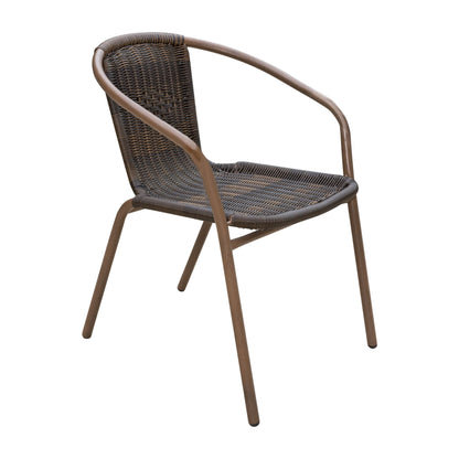 Panama Jack Set of 4 Café Stackable Armchair PJO-9001-ESP-ACSET4 - BetterPatio.com
