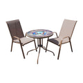 Panama Jack Cafe 3 PC Chairman of the Board High back Sling Bistro Set