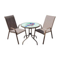 Panama Jack Cafe 3 PC Parrot High back Sling Bistro Set