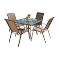 Panama Jack Cafe 5 PC High back Sling Dining Set