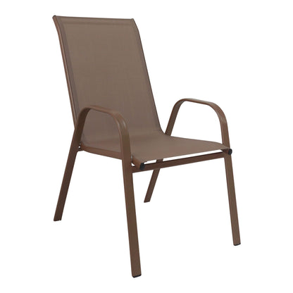 Panama Jack Cafe Stackable Armchair High Back Sling PJO-9001-ESP-HB - BetterPatio.com