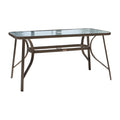 Panama Jack Cafe Rectangular Table with glass PJO-9001-ESP-RT