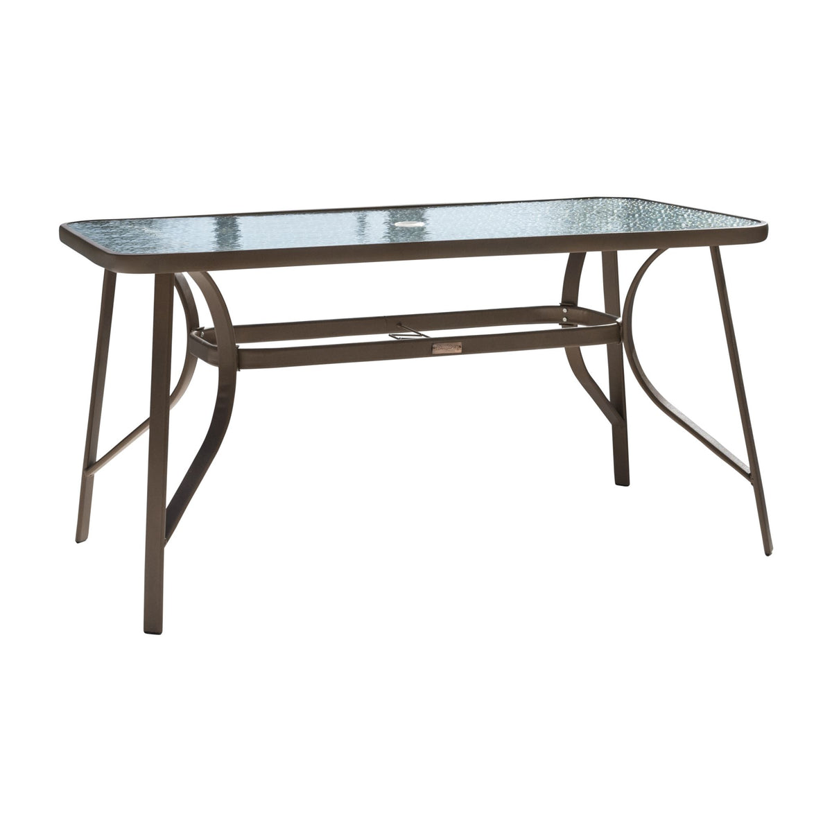 Panama Jack Cafe Rectangular Table with glass PJO-9001-ESP-RT - BetterPatio.com