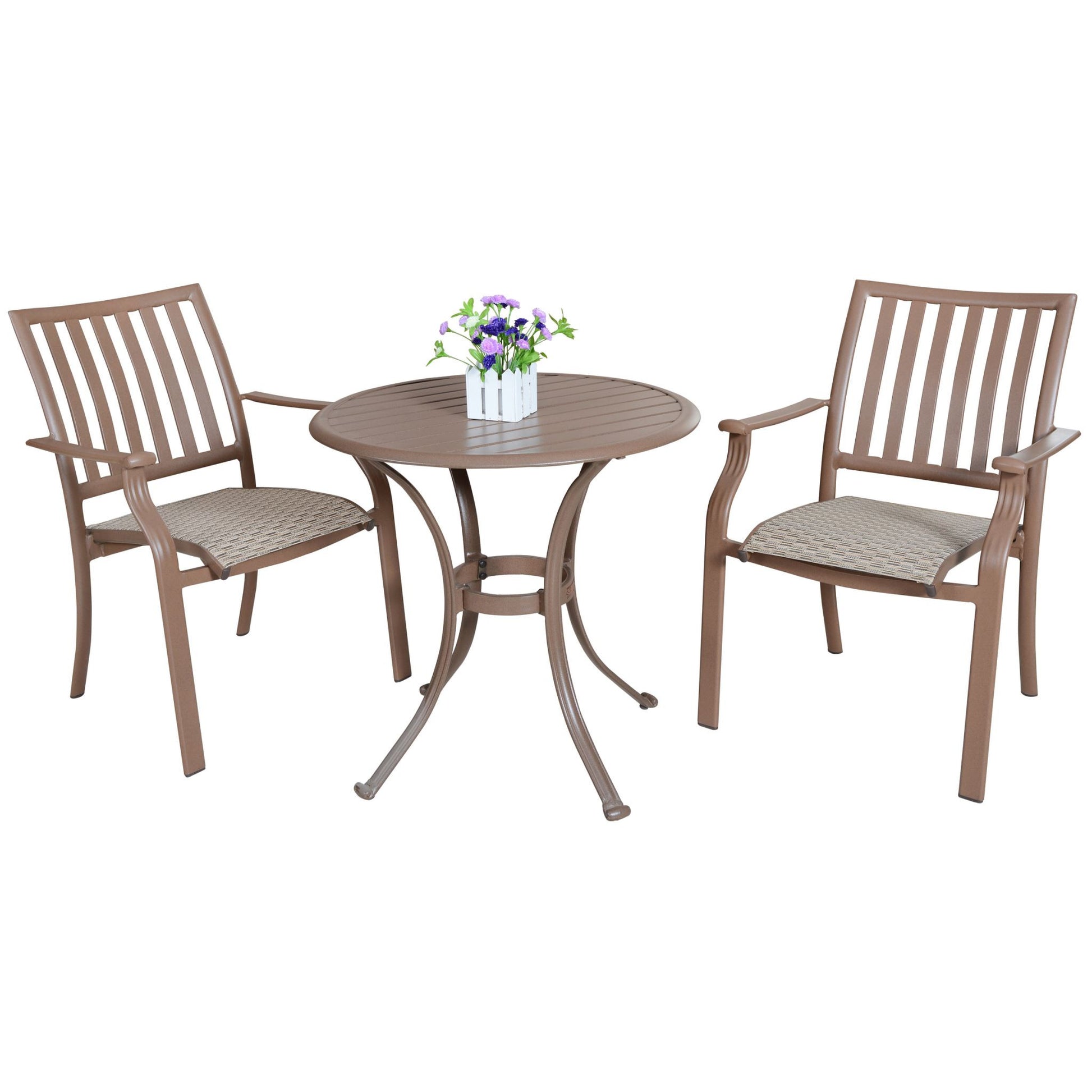 Panama Jack Island Breeze 3 PC Slatted Dining Bistro Group PJO-1001-ESP-3PC - BetterPatio.com