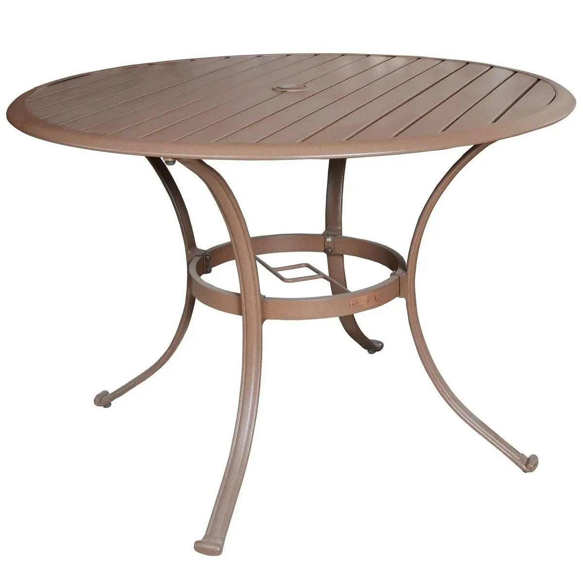 Panama Jack Island Breeze Slatted Dining Set, 5 Piece, 42" round table, 4 swivel rocking chairs PJO-1001-ESP-5SD - BetterPatio.com