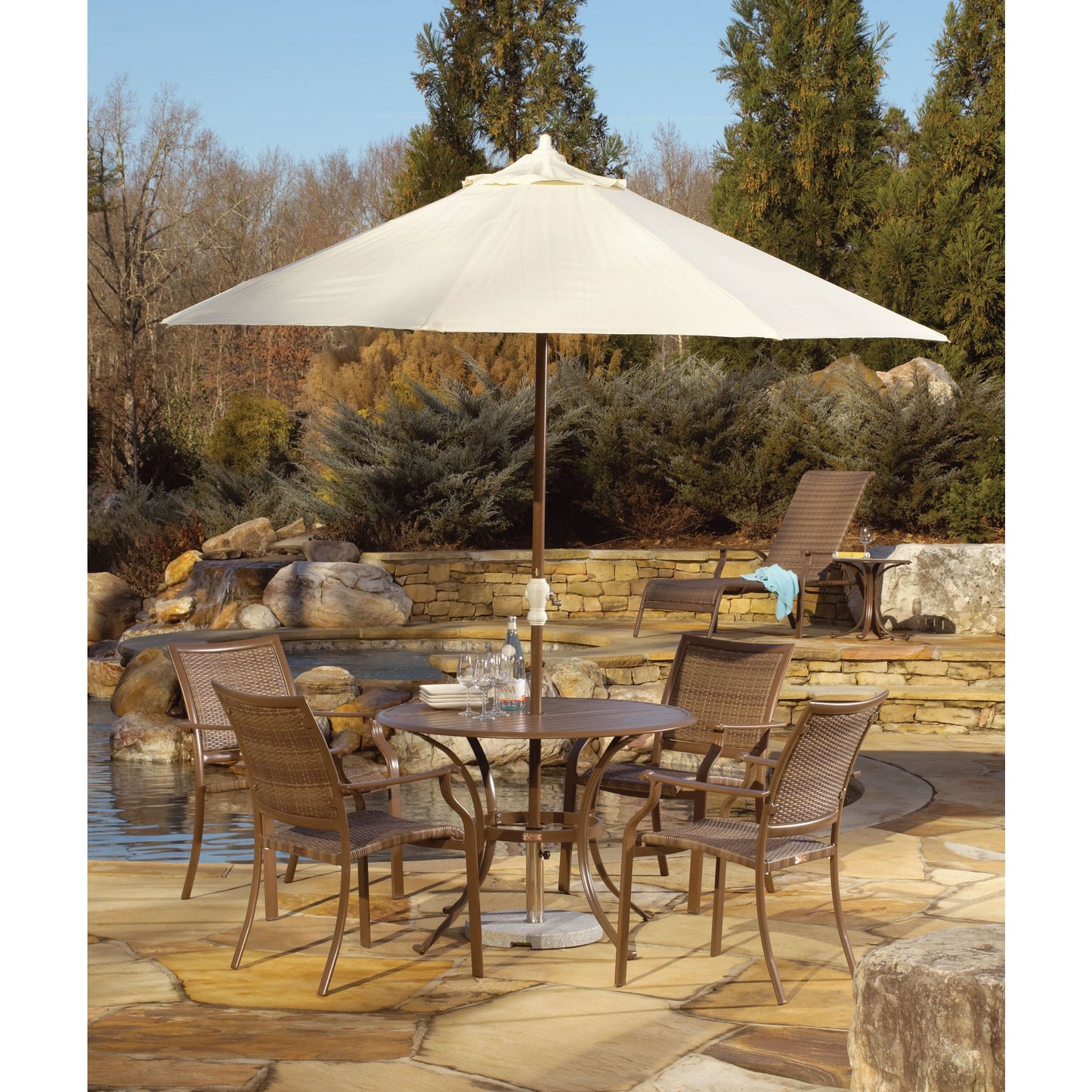 Panama Jack Island Cove 5 piece Woven Dining Set PJO-8001-ESP-5PC - BetterPatio.com