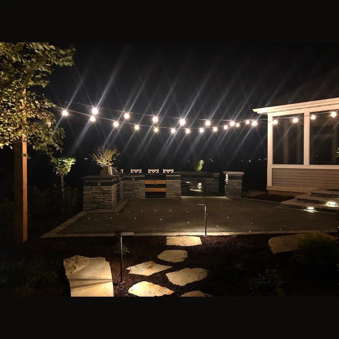 Summerset Sizzler 32 SIZ32 - Accent lighting stone grill island fire pit evenings Illinois