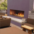 Empire Carol Rose 48 Inch Outdoor Linear Gas Fireplace with Decorative Crushed Glass