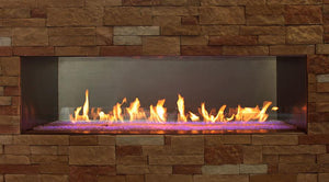 Empire Comfort SystemsEmpire Carol Rose 48 Inch Outdoor Linear See-Thru Liquid Propane Fireplace with Decorative Crushed Class - OLL48SP12SP OLL48SP12SP- BetterPatio.com