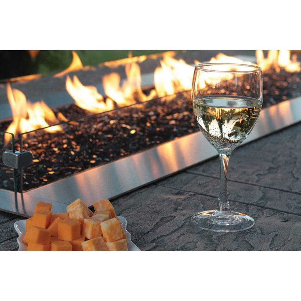 Empire Comfort SystemsEmpire Carol Rose Outdoor Linear Fire Pit, Manual Ignition with Multicolor LED Lighting OL48TP18N- BetterPatio.com