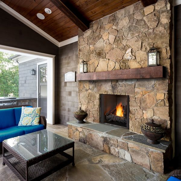 Majestic Courtyard 36 Inch Single Sided Gas Outdoor Fireplace - BetterPatio.com