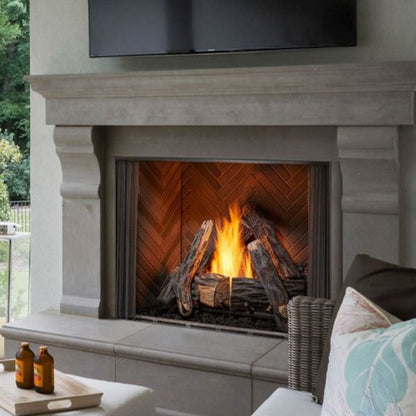 Majestic Courtyard 36 Inch Single Sided Gas Outdoor Fireplace - BetterPatio.com