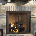 Majestic Castlewood 42 Inch Single Sided Wood Burning Outdoor Fireplace