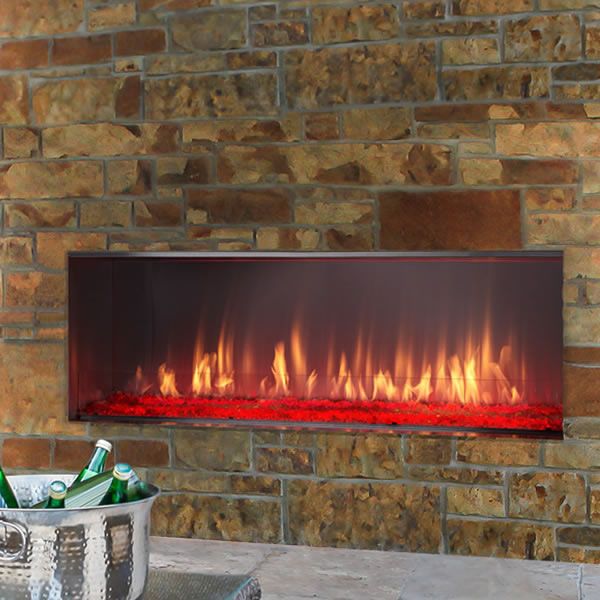 Majestic Lanai 51 Inch Single Sided Gas Outdoor Fireplace - BetterPatio.com